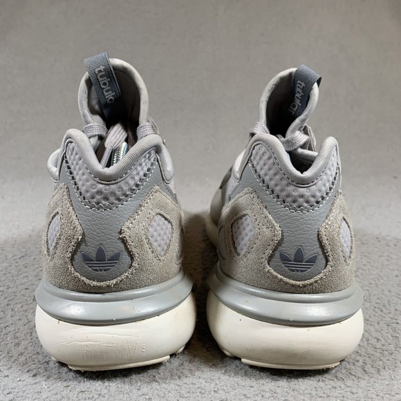 Adidas Originals Women's Tubular Running Shoes S75619 Grey/Onix/White size 7.5 - Picture 5 of 8